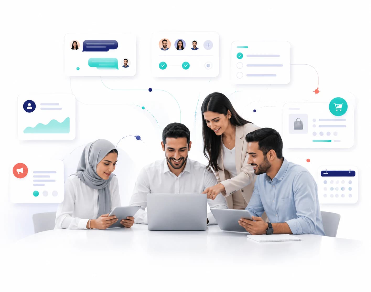 Taloo interface for organizing customer conversations and daily team operations.