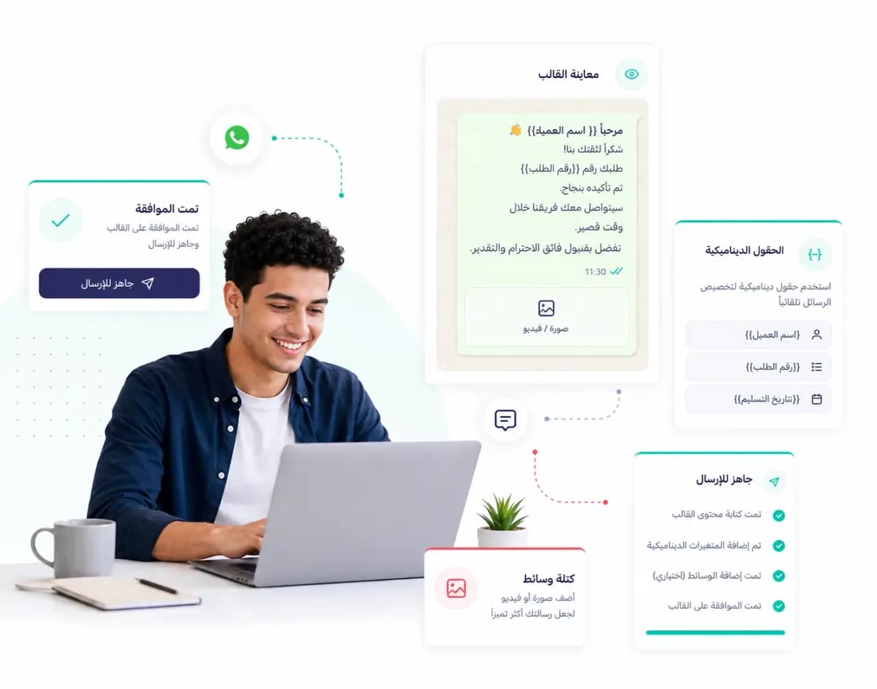 WhatsApp campaign planning and follow-up inside Taloo: Ready to send
